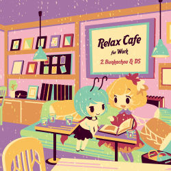 Rule 34 | 2girls, aki shizuha, album cover, antennae, black eyes, black footwear, black shorts, blonde hair, blush, book, cape, chair, cover, cup, cushion, dress, green hair, hair ornament, leaf hair ornament, leaning, leaning to the side, looking at another, multiple girls, open mouth, purple legwear, reading, red dress, shinonoko, shirt, shoes, shorts, sitting, smile, table, touhou, white shirt, wriggle nightbug