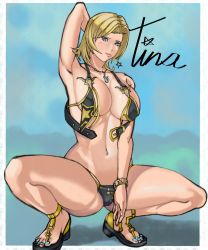 Rule 34 | 1girl, absurdres, blonde hair, breasts, dead or alive, highres, large breasts, solo, tecmo, tina armstrong