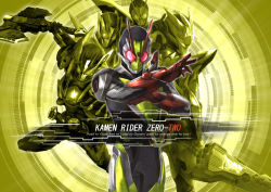 Rule 34 | 1boy, armor, axe, character name, commentary, english text, evolution, helmet, kamen rider, kamen rider 01 (series), kamen rider zero-one, kamen rider zero-two, looking at viewer, metalcluster hopper, multiple persona, red eyes, rider belt, rising hopper, shining assault hopper, shining hopper, sword, tsubasansan, weapon