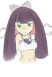 Rule 34 | 10s, 1girl, female focus, highres, leviathan (artist), panty &amp; stocking with garterbelt, solo, source request, stocking (psg)