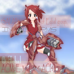 Rule 34 | armored core, armored core 4, from software, hier, mecha musume, red hair