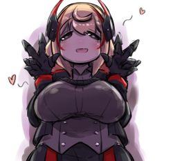 Rule 34 | 1girl, azur lane, bad id, bad twitter id, black gloves, black jacket, black skirt, blonde hair, blush, breasts, collared shirt, commentary request, cropped jacket, double v, gloves, hair between eyes, headgear, heart, jacket, long hair, long sleeves, looking at viewer, multicolored hair, open clothes, open jacket, open mouth, red hair, roon (azur lane), shadow, shirt, skirt, smile, solo, streaked hair, u-non (annon&#039;an), v