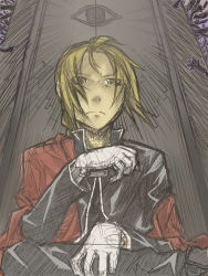 Rule 34 | 00s, aries-is-related, bad id, bad pixiv id, blonde hair, edward elric, fullmetal alchemist, gloves, male focus, solo, yellow eyes