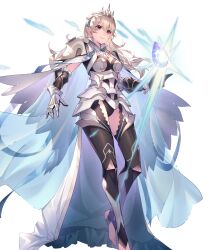 Rule 34 | 1girl, armor, black leotard, breasts, cape, capelet, cleavage, closed mouth, corrin (female) (fire emblem), corrin (female) (silent bloodline) (fire emblem), corrin (fire emblem), detached collar, essual (layer world), fire emblem, fire emblem fates, fire emblem heroes, floating, floating object, full body, gauntlets, hair ornament, highres, jewelry, leotard, lips, long hair, medium breasts, nintendo, non-web source, official art, overskirt, pointy ears, red eyes, see-through, shoulder armor, smile, stirrup legwear, toeless legwear, toes, transparent background, white hair