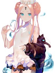Rule 34 | 1girl, abigail williams (fate), abigail williams (swimsuit foreigner) (fate), abigail williams (swimsuit foreigner) (second ascension) (fate), absurdres, animal, bare shoulders, black jacket, blue eyes, bow, braid, cat, closed mouth, cowboy shot, double bun, fate/grand order, fate (series), frilled swimsuit, frills, hair bun, hand up, highres, holding, jacket, keyhole, long hair, one-piece swimsuit, parted bangs, puffy sleeves, simple background, sleeves past wrists, suzumetarou, swimsuit, very long hair, white background, white headwear, white one-piece swimsuit