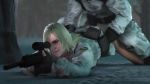Rule 34 | 3d, animated, dr.dabblur, genome soldier, gun, h&amp;k psg1, highres, metal gear (series), metal gear solid, metal gear solid: the twin snakes, rifle, sex, sniper rifle, sniper wolf, snow, sound, tagme, video, weapon