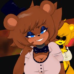Rule 34 | animated, animated gif, breasts, five nights at freddy&#039;s, five nights at freddy&#039;s 2, five nights in anime, five nights in anime 2, freddu (fnia), freddy fazbear, freddy (five nights at freddy&rsquo;s 2), large breasts, thick thighs, thighs