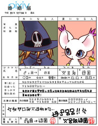 Rule 34 | animal ears, cat, cat ears, digimon, digimon (creature), gloves, hat, holy ring, jewelry, marriage certificate, ring, skull, tail, tailmon, wizard, wizard hat, wizarmon