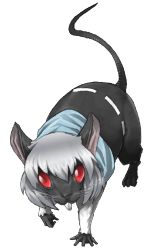 Rule 34 | atlus, bad id, bad pixiv id, female focus, full body, looking at viewer, lowres, mazeran, nazrin, nazrin (mouse), no humans, persona, red eyes, silver hair, teeth, touhou, transparent background