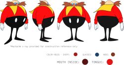 Rule 34 | absurdres, character profile, character sheet, dr. eggman, highres, multiple views, official art, sega, sonic (series), turnaround
