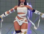 Rule 34 | 3d, alternate costume, animated, ass shake, bandages, capcom, curvy, dancing, dark skin, egyptian, lowres, menat, mummy, mummy costume, naked bandage, official alternate costume, ryona, street fighter, street fighter v, video, wide hips