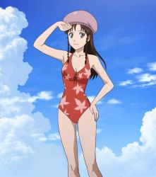 Rule 34 | hat, highres, saotome roman, screencap, sket dance, stitched, swimsuit, third-party edit