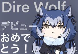 Rule 34 | animal ears, coyote (kemono friends), dire wolf (kemono friends), gloves, highres, kemono friends, kemono friends v project, necktie, official art, shirt, skirt, tail, virtual youtuber