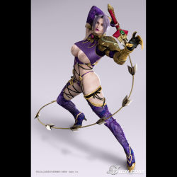 Rule 34 | 1girl, 3d, breasts, female focus, highres, huge breasts, isabella valentine, short hair, solo, soul calibur, soulcalibur, soulcalibur iv, sword, third-party edit, weapon, whip sword