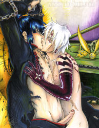 Rule 34 | 2boys, allen walker, arms up, bdsm, blush, bondage, bound, chained, chain, d.gray-man, erection, instrument, kanda yuu, kiss, long hair, male focus, multiple boys, nipples, open clothes, open shirt, penis, piano, scar, shirt, topless male, tattoo, timcanpy, uncensored, voyeurism, white hair, yaoi