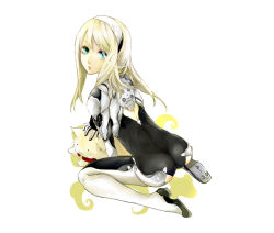 Rule 34 | 1girl, :3, animal, apt, armored core, armored core: for answer, ass, bad id, bad pixiv id, blonde hair, blue eyes, collar, from behind, from software, hairband, lilium wolcott, long hair, looking back, plugsuit, solo, ut (apt)