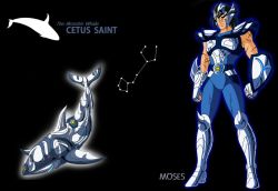Rule 34 | 1boy, armor, cetus moses, constellation, male focus, manly, moses, muscular, mythology, saint seiya, scar, solo, whale