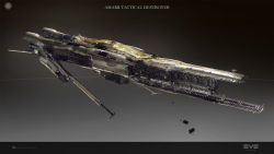 Rule 34 | 3d, advanced ship (eve online), amarr empire (eve online), commentary, concept art, confessor (eve online), destroyer, destroyer (eve online), english text, eve online, highres, logo, machinery, military, military vehicle, no humans, photorealistic, realistic, science fiction, ship, sobaku-chiuchiu, spacecraft, tactical destroyer (eve online), tech 3 ship (eve online), thrusters, vehicle focus, warship, watercraft