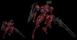 Rule 34 | armored core, armored core: for answer, from software, lowres, mecha, pixel art, rail gun, robot, rocket launcher, weapon