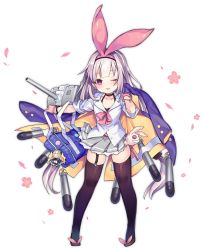 Rule 34 | 1girl, ;d, ;p, alternate costume, ao jun, azur lane, bag, bag charm, bangle, black camisole, black choker, black thighhighs, blush, bracelet, brown hair, camisole, cannon, character charm, charm (object), choker, collarbone, collared shirt, earrings, full body, grey skirt, hair ribbon, hairband, head tilt, hobby (azur lane), hobby (little idol schoolgirl) (azur lane), jacket, jacket over shoulder, jewelry, long hair, official art, one eye closed, open mouth, pink hairband, pink ribbon, pleated skirt, purple eyes, purple jacket, ribbon, school bag, school uniform, shirt, short sleeves, skirt, sleeves rolled up, smile, solo, standing, thighhighs, tongue, tongue out, torpedo, transparent background, turret, unworn jacket, very long hair, white shirt