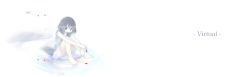 Rule 34 | 1girl, bare shoulders, barefoot, blood, brown eyes, brown hair, cellphone, dripping, highres, kuroba u, legs, long image, original, phone, red theme, short hair, sitting, skirt, solo, wide image
