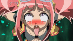 Rule 34 | 00s, ahegao, blush, climax entertainment, dinosaur king, fucked silly, naughty face, rolling eyes, sega, snot, tatsuno malm, tears, third-party edit, tongue