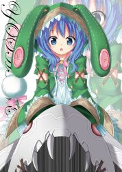 Rule 34 | 10s, 1girl, blue eyes, blue hair, date a live, female focus, highres, long hair, matching hair/eyes, open mouth, sigemi, solo, yoshino (date a live)