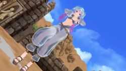 Rule 34 | 1girl, 3d, animated, arabian clothes, arms up, audible music, blue eyes, breasts, dancing, day, hatsune miku, jewelry, medium breasts, video, multicolored hair, outdoors, see-through, sound, tagme, twintails, video, vocaloid