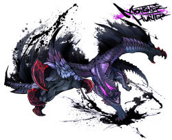 Rule 34 | claws, fuse ryuuta, gore magala, horns, looking at viewer, monster, monster hunter (series), monster hunter 4, no humans, open mouth, ryuuta (ipse), scales, solo, talons, wings