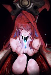 Rule 34 | 1girl, absurdres, ahoge, alcohol, ambiguous red liquid, bath, bathtub, blood, blue fire, breasts, elizabeth rose bloodflame, fire, highres, hololive, hololive english, huge ahoge, kivo, large breasts, long hair, looking at viewer, nude, open mouth, red eyes, red hair, red wine, revision, smile, solo, very long hair, virtual youtuber, wine
