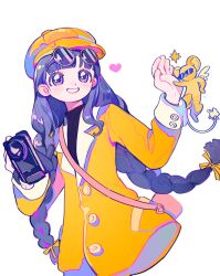 Rule 34 | 1girl, cardcaptor sakura, daidouji tomoyo, highres, kero (cardcaptor sakura), purple eyes, simple background, sunglasses, white background