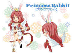 Rule 34 | 1girl, aikawa yuzuki, animal ears, bangle, bikini, blush, bow, bracelet, breasts, brown footwear, commentary request, crown, feathered wings, full body, jewelry, long hair, looking at viewer, mismatched bikini, multiple views, navel, open mouth, rabbit ears, ragnarok online, red bikini, red bow, red eyes, red hair, sandals, small breasts, smile, swimsuit, wanderer (ragnarok online), white bikini, white wings, wings