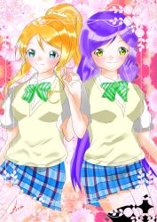 Rule 34 | 2girls, absurdres, artist name, artist request, female focus, highres, long hair, love live!, love live! school idol project, multiple girls, purple hair, tojo nozomi