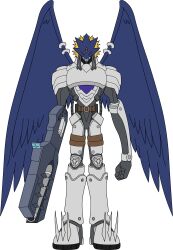 Rule 34 | 1boy, absurdres, beelzebumon (digimon xros wars), digimon, digimon (creature), highres, male focus, solo, spikes, transparent background, wings