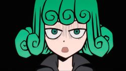 Rule 34 | 1girl, animated, animated gif, green hair, one-punch man, open mouth, short hair, solo, tatsumaki