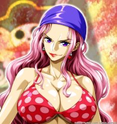 Rule 34 | 1girl, aged down, breasts, charlotte linlin, cleavage, female focus, highres, large breasts, long hair, nel-zel formula, one piece, pink hair, solo, swimsuit, very long hair