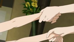 Rule 34 | amatsume akira, animated, animated gif, flower, holding hands, implied sex, indoors, out of frame, yosuga no sora