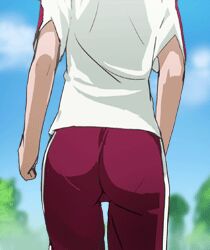 Rule 34 | 1girl, animated, animated gif, ass, ass shake, character request, day, from behind, haruyama kazunori, head out of frame, lower body, lowres, pants, pantylines, precure, running, solo, source request, tagme, tight butt, track pants, track suit, track uniform