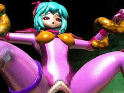 Rule 34 | 3d, animated, animated gif, blue hair, censored, final booster, large insertion, lowres, navel, object insertion, pussy, rape, red eyes, spread legs, stomach bulge, tentacles, vaginal, wriggle(3d movie)