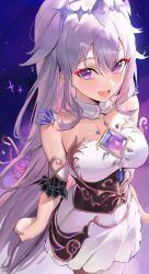 Rule 34 | 1girl, chest jewel, highres, hololive, hololive english, koseki bijou, odyssey 21, open mouth, smile, solo, virtual youtuber