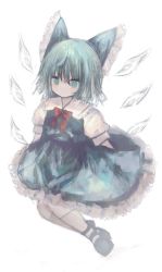 Rule 34 | 1girl, :o, absurdres, amagi xx, bad id, bad pixiv id, blue bow, blue dress, blue eyes, blue footwear, blue hair, blush, bow, cirno, collared shirt, dress, frilled dress, frills, hair between eyes, hair bow, highres, ice, ice wings, mary janes, neck ribbon, pinafore dress, puffy short sleeves, puffy sleeves, red ribbon, ribbon, shirt, shoes, short hair, short sleeves, simple background, sleeveless dress, solo, touhou, white background, white shirt, wings