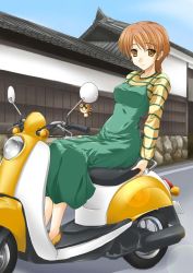 Rule 34 | 00s, fate/stay night, fate (series), fujimura taiga, honda, maho (yakimorokoshi), motor vehicle, scooter, solo, vehicle