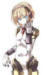 Rule 34 | 1girl, aegis (persona), android, atlus, blonde hair, blue eyes, lowres, persona, persona 3, solo, tokyo (great akuta)