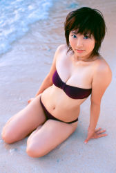 Rule 34 | beach, bikini, harada mai, highres, mai sweet, ocean, photo (medium), swimsuit