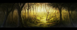 Rule 34 | forest, letterboxed, nature, no humans, outdoors, soul cradle, sword, torihasiden, tree, weapon