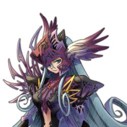 Rule 34 | armor, blue eyes, feathers, knights in the nightmare, mellia