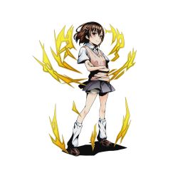 Rule 34 | 10s, 1girl, alpha transparency, brown eyes, brown hair, crossed arms, divine gate, electricity, electrokinesis, full body, grey skirt, hair ornament, hairclip, kneehighs, looking at viewer, misaka mikoto, official art, pleated skirt, school uniform, shadow, short hair, short shorts, shorts, shorts under skirt, skirt, smile, socks, solo, toaru majutsu no index, transparent background, ucmm, white socks, white shorts