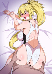 Rule 34 | 1boy, 1girl, ahegao, ass, breasts, competition swimsuit, dark-skinned male, dark skin, fate/apocrypha, fate (series), highres, jeanne d&#039;arc (fate), jeanne d&#039;arc (ruler) (fate), jeanne d&#039;arc (swimsuit archer) (fate), muta poo, one-piece swimsuit, penis, pussy, sex, swimsuit