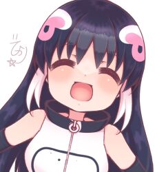 Rule 34 | 1girl, african penguin (kemono friends), bare shoulders, black hair, elbow gloves, gloves, highres, hikarikmy, hood, hoodie, kemono friends, kemono friends v project, long hair, looking at viewer, multicolored hair, penguin girl, pink hair, simple background, sleeveless, smile, solo, straight hair, upper body, virtual youtuber, white hair, zipper