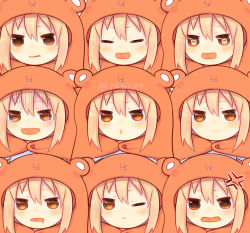 Rule 34 | 10s, 6+girls, anger vein, chibi, crying, crying with eyes open, doma umaru, drooling, dual persona, everyone, expressions, heart, heart-shaped pupils, himouto! umaru-chan, komaru (himouto! umaru-chan), md5 mismatch, multiple girls, pout, rokino, symbol-shaped pupils, tears, twitter username